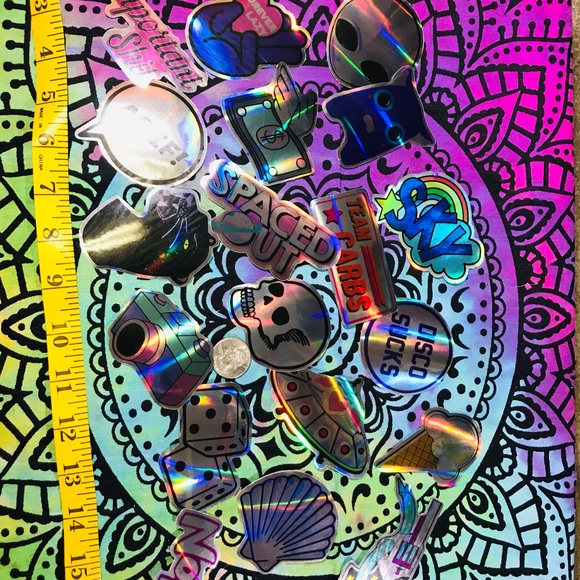 Disco Sucks Metallic Prismatic Reflective Single Decor Sticker - Picture 5 of 10